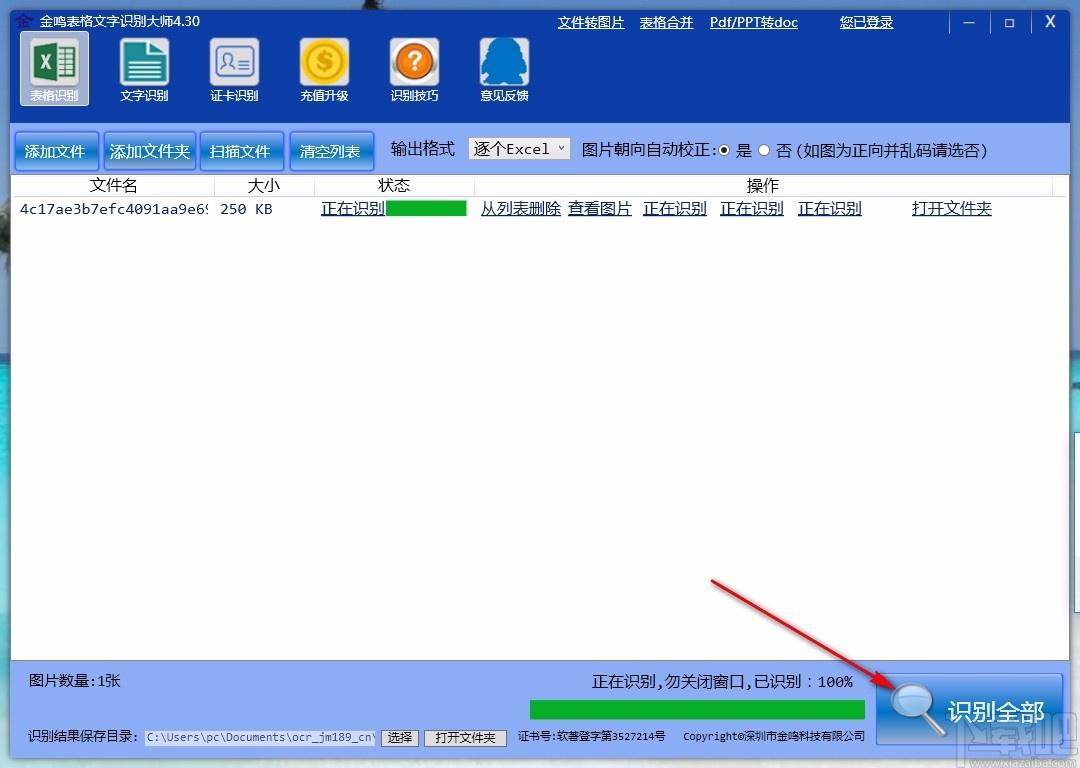 金鸣表格文字识别,表格文字识别,图片识别